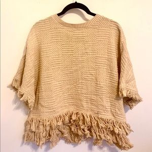 Zara Fringe Knitwear Blouse
